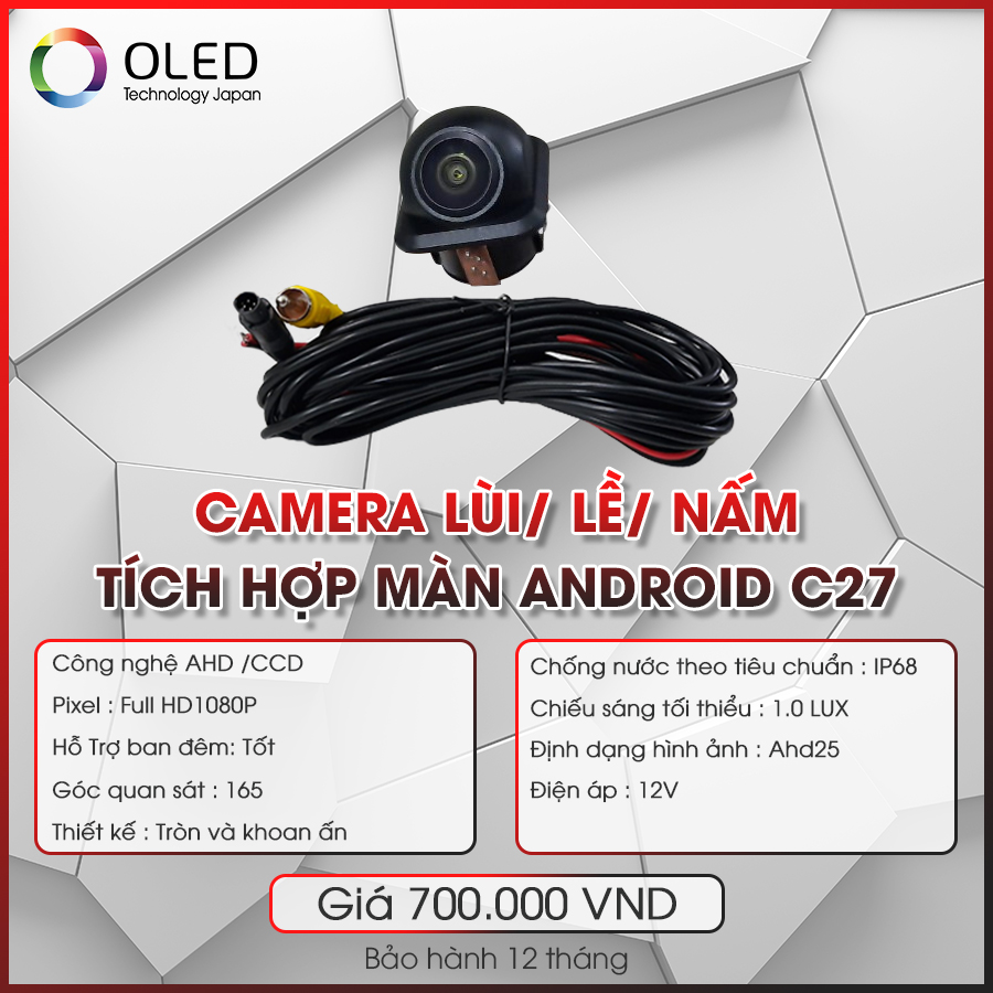Camera Hành Trình Tích Hợp Màn Android C27