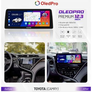 Màn Hình Android OLEDPRO Premium 12.3 inch Cho Xe Toyota Camry