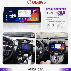 Màn Hình Android OLEDPRO Premium 12.3 inch Cho Xe CRV