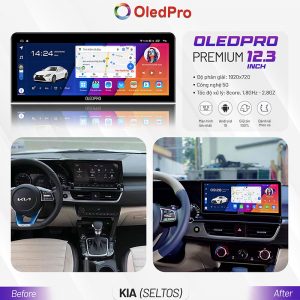 Màn Hình Android OLEDPRO Premium 12.3 inch Cho Xe KIA Seltos