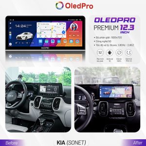 Màn Hình Android OLEDPRO Premium 12.3 inch Cho Xe KIA Sonet
