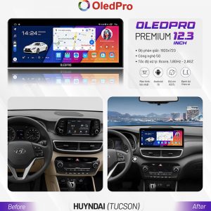 Màn Hình Android OLEDPRO Premium 12.3 inch Cho Xe Tucson